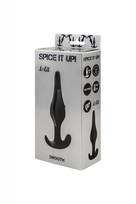 Анальная пробочка для ношения Spice it up Smooth Black