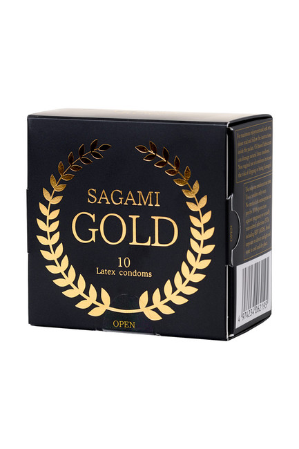 Презервативы латексные Sagami Gold №10 (10 шт)