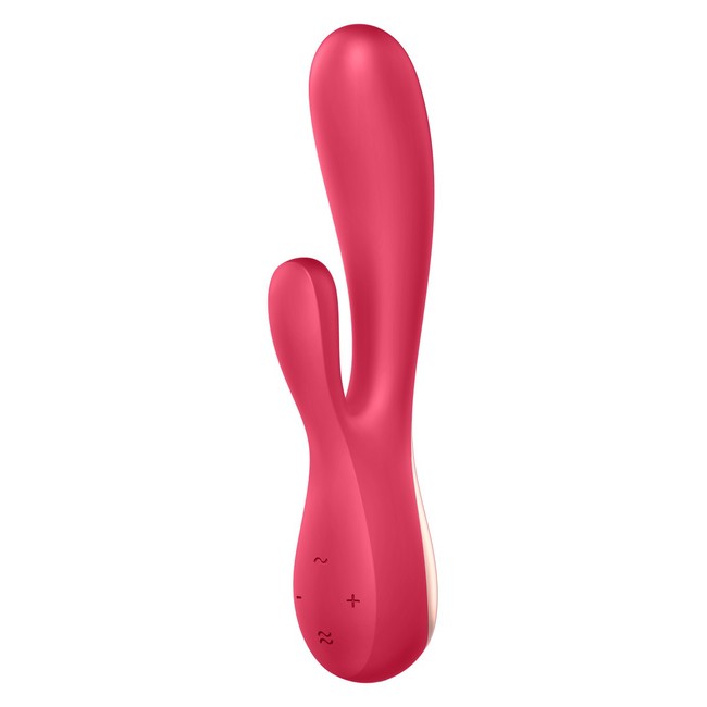 Нереалистичный вибратор Satisfyer Mono Flex, красный