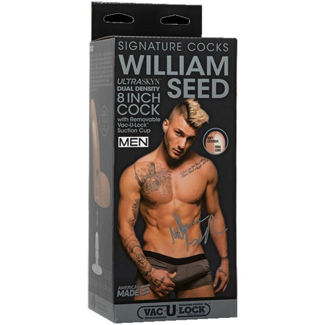 Фаллоимитатор с мошонкой слепок порнозвезды William Seed Signature Cocks