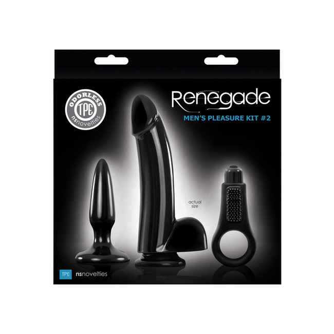 Секс-набор для мужчин Renegade Men's Pleasure Kit 2  (черный )