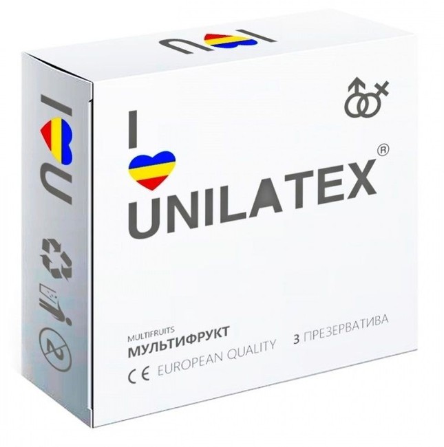 Презервативы UNILATEX мультифрукт (3 шт.)