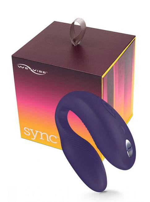 Вибромассажер для пар We-Vibe-Sync на радиоуправлении (10 режимов, фиолетовый)