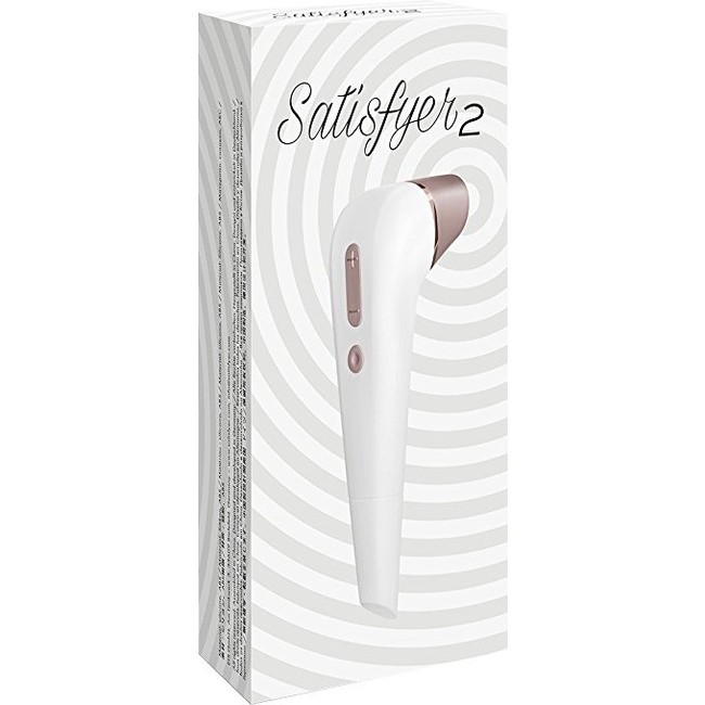 Вакуум-волновой бесконтактный стимулятор клитора Satisfyer 2 (11 режимов , белый с золотисто-коричневым )