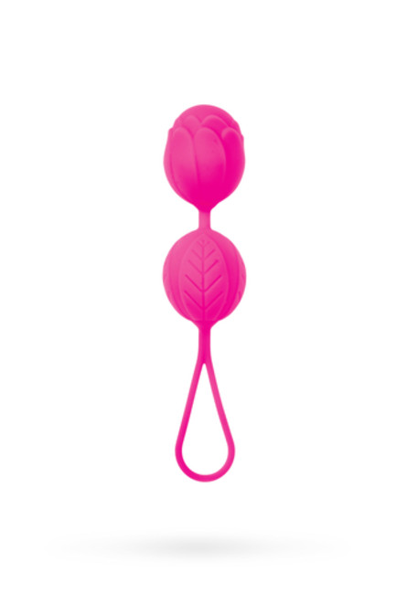 Вагинальные шарики со смещенным центром тяжести Pleasure Balls  (ярко-розовый)