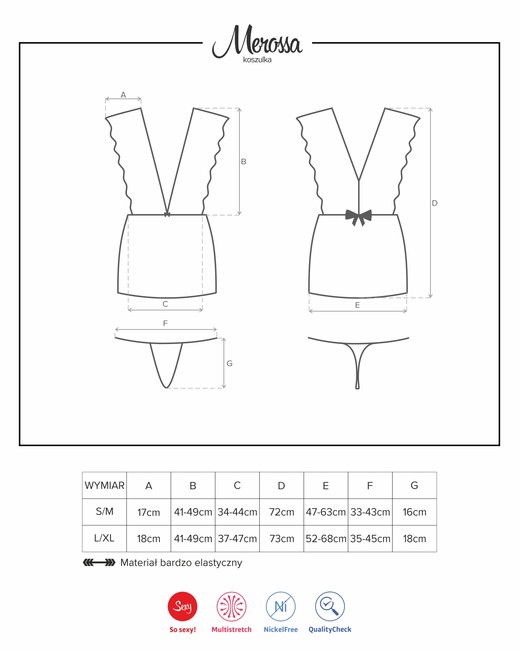 Чёрное прозрачное мини-платье Merossa Chemise LXL (46-48)