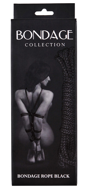 Черная веревка для связывания Bondage Rope Black (9 м ,  черный )