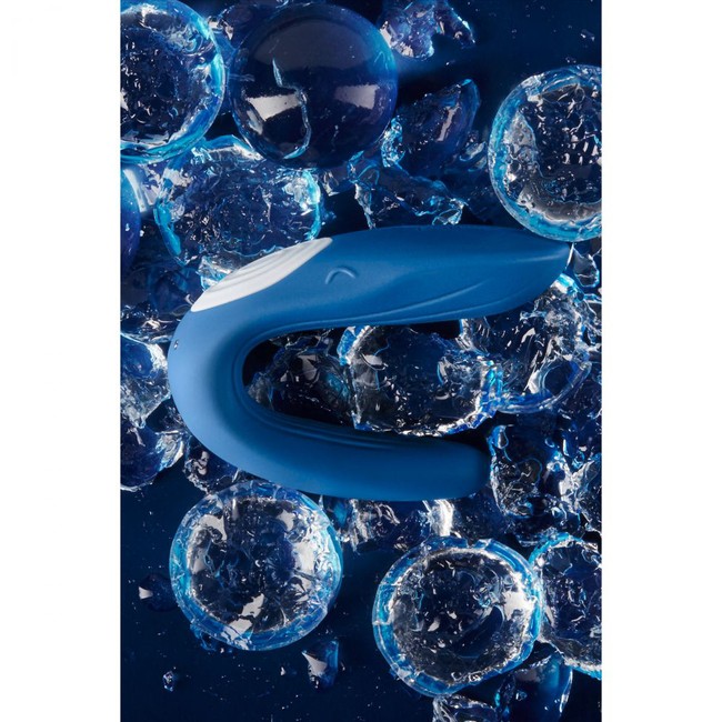 Массажер для пар Satisfyer Partner Whale (10 режимов, голубой )