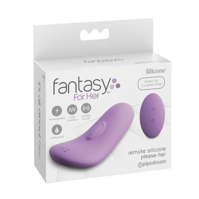 Вибростимулятор вагинальный с пультом Fantasy For Her Remote Silicone Please Her