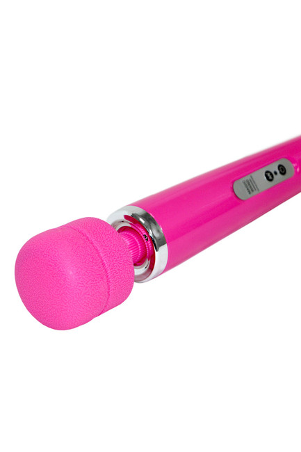 Вибромассажер на проводе Magic Wand Massager , розовый ,10-режимный