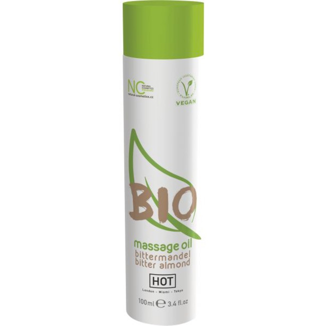 Массажное масло HOT BIO Massage oil bitter almond , аромат миндаля ( 100 мл )