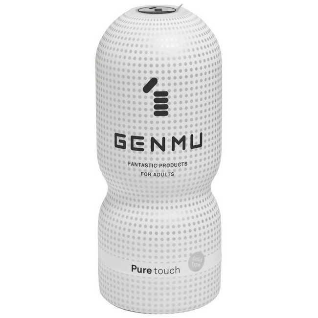 Мастурбатор из силиконового геля Genmu Pure Touch, серый