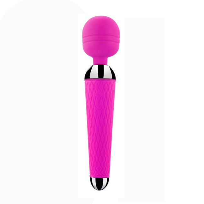 Маленький мощный силиконовый вибратор Female Massage Wand 10 режимов (розовый)