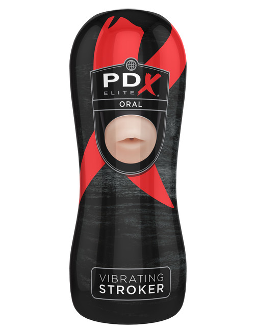 Мастурбатор ротик с вибрацией PDX Elite Vibrating Oral Stroker